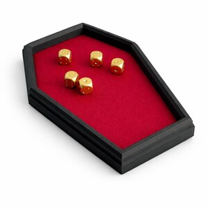 Coffin Dice Rolling Tray – Felt-Lined 3D Printed Tray for D&D and RPG Games image 2