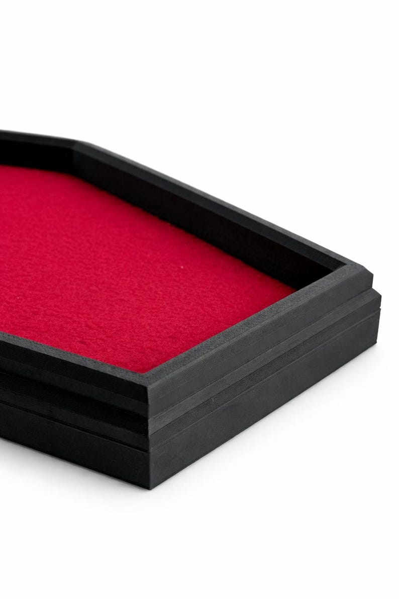 Coffin Dice Rolling Tray – Felt-Lined 3D Printed Tray for D&D and RPG Games image 3