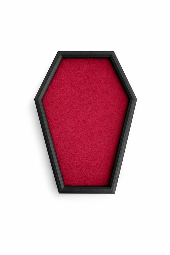 Coffin Dice Rolling Tray – Felt-Lined 3D Printed Tray for D&D and RPG Games