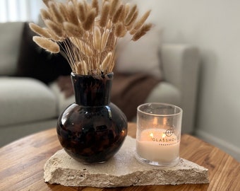 Travertine stone slab decor