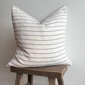 Amara Linen Striped Cushion