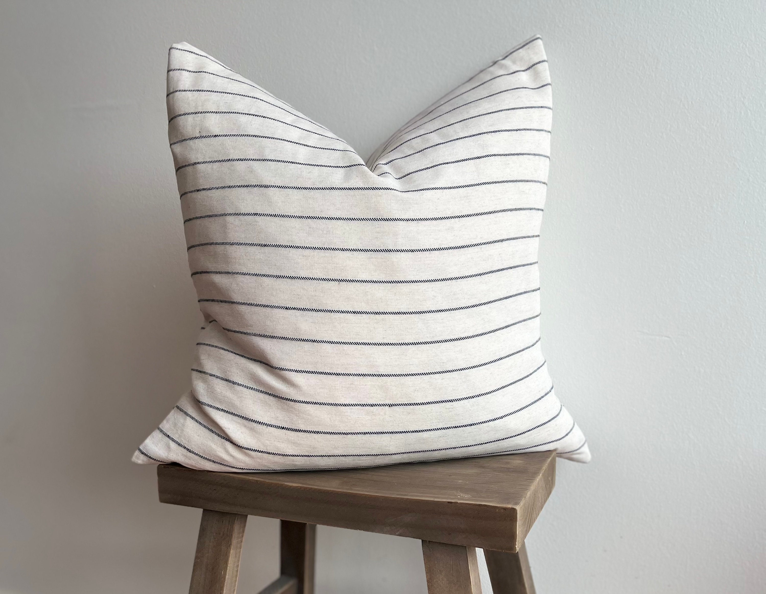 Amara Linen Striped Cushion