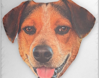 Personalized Pet Face Pillow Custom Shaped Pillow | Dog Photo Pillow