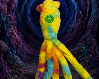 Cat toy - Handmade Coraline inspired Squid