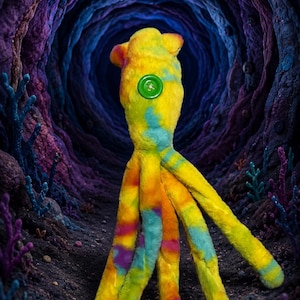 Fuzzy Handmade themed Coraline Squid image 1