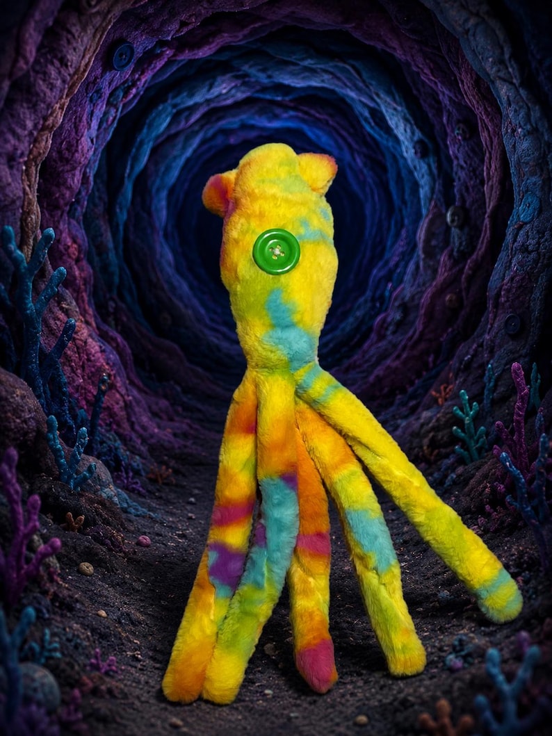 Fuzzy Handmade themed Coraline Squid image 1