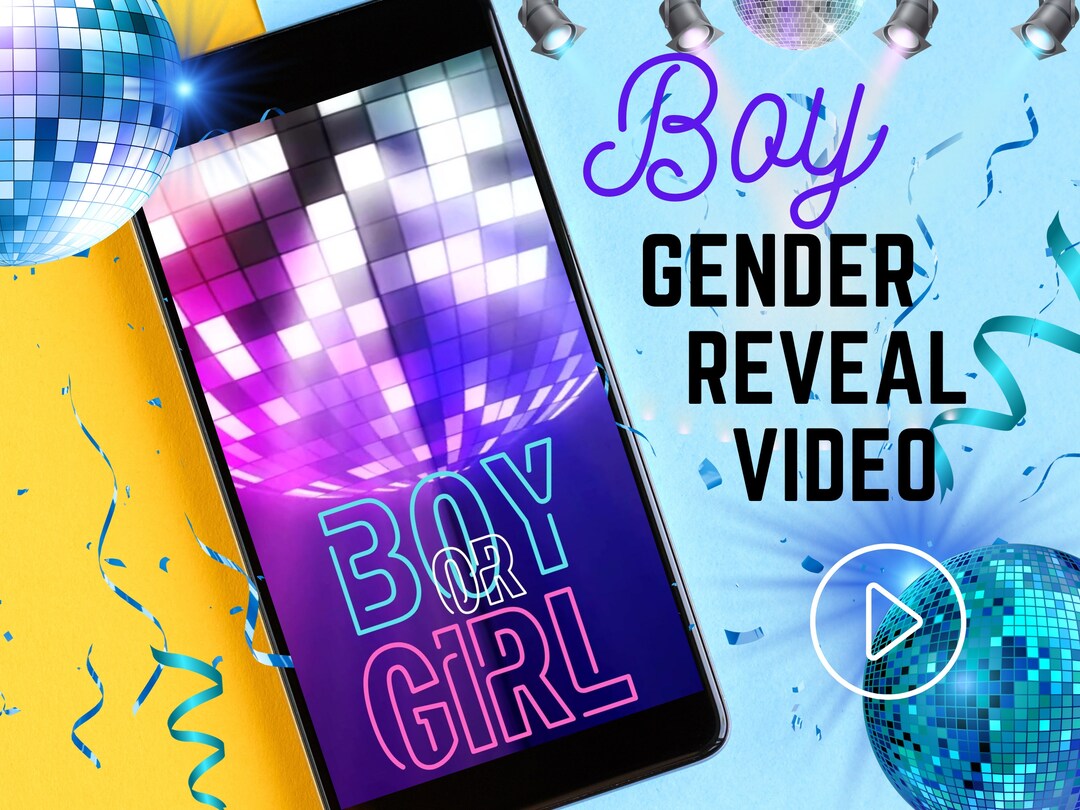 It's a Boy Digital Pregnancy Announcement Gender Reveal Etsy