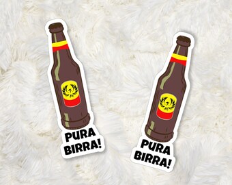 Pura Birra, Costa Rica Sticker, Costa Rica Stickers, Costa Rican Tico, Costa Rica Beach, Beach Lover Sticker, Costa Rica Travel