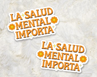La Salud Mental Sticker, La Salud Mental, Mental Health Matters, Salud Mental, Mental Health Sticker, School Psychologists, Counselor Gifts
