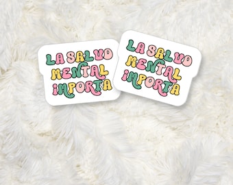 La Salud Mental Sticker, La Salud Mental, Mental Health Matters, Salud Mental, Mental Health Sticker, School Psychologists, Counselor Gifts