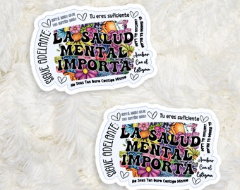 La Salud Mental Sticker, La Salud Mental, Mental Health Matters, Salud Mental, Mental Health Sticker, School Psychologists, Counselor Gifts