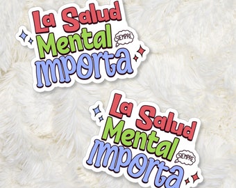 La Salud Mental Sticker, La Salud Mental, Mental Health Matters, Salud Mental, Mental Health Sticker, School Psychologists, Counselor Gift
