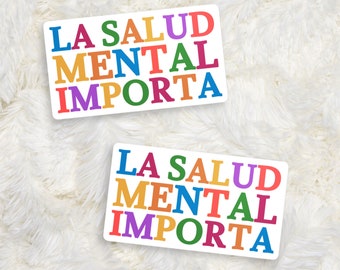 La Salud Mental Sticker, La Salud Mental, Mental Health Matters, Salud Mental, Mental Health Sticker, School Psychologists, Counselor Gifts
