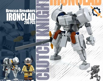 Brecca Breakers Ironclad Clutch Knights Building Blocks MOC Brick Robot Mech