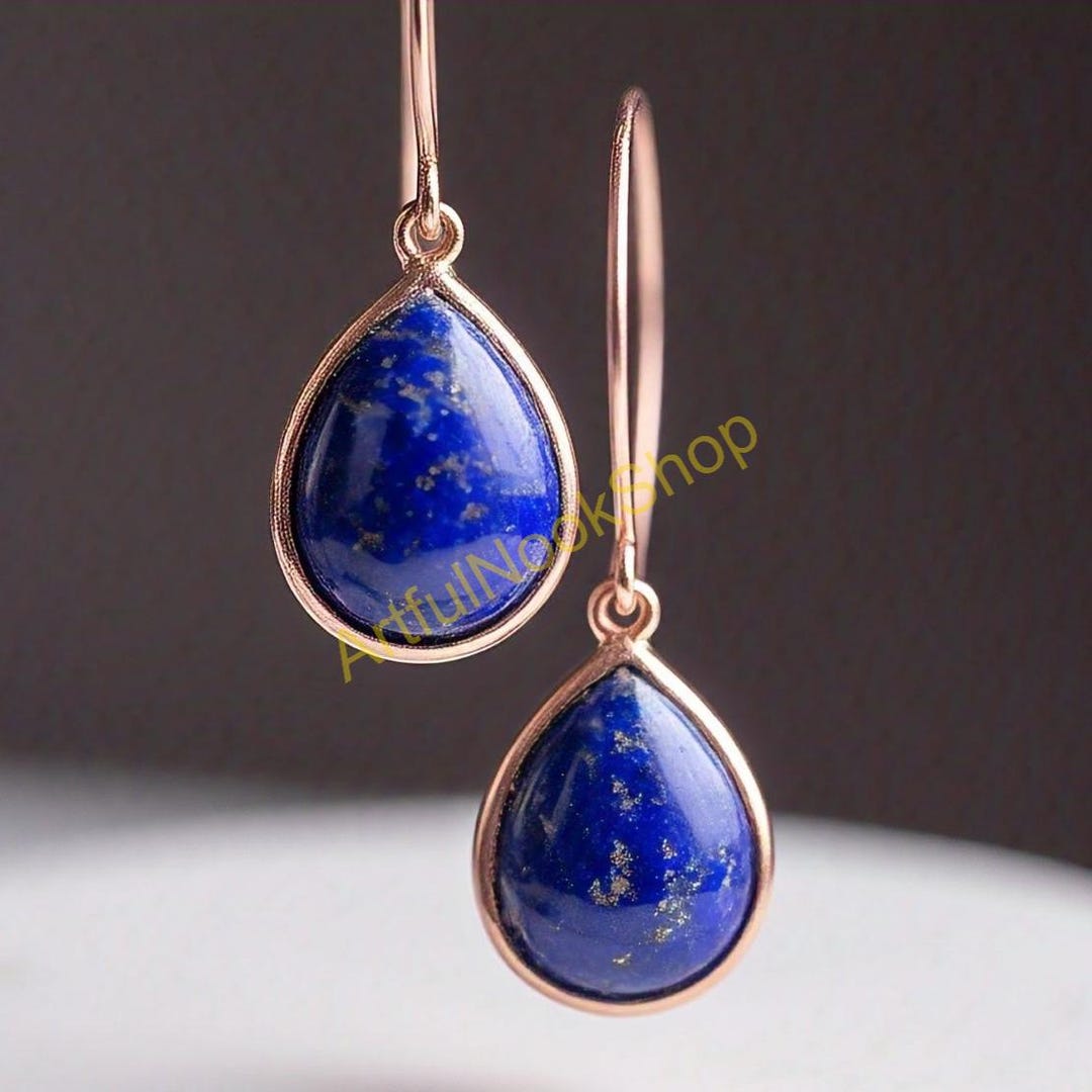 18金ブルーのラピスラズリイヤリング Amazon | ブルーコーン パワーストーン K18 ピアス 天然石 18金 18K