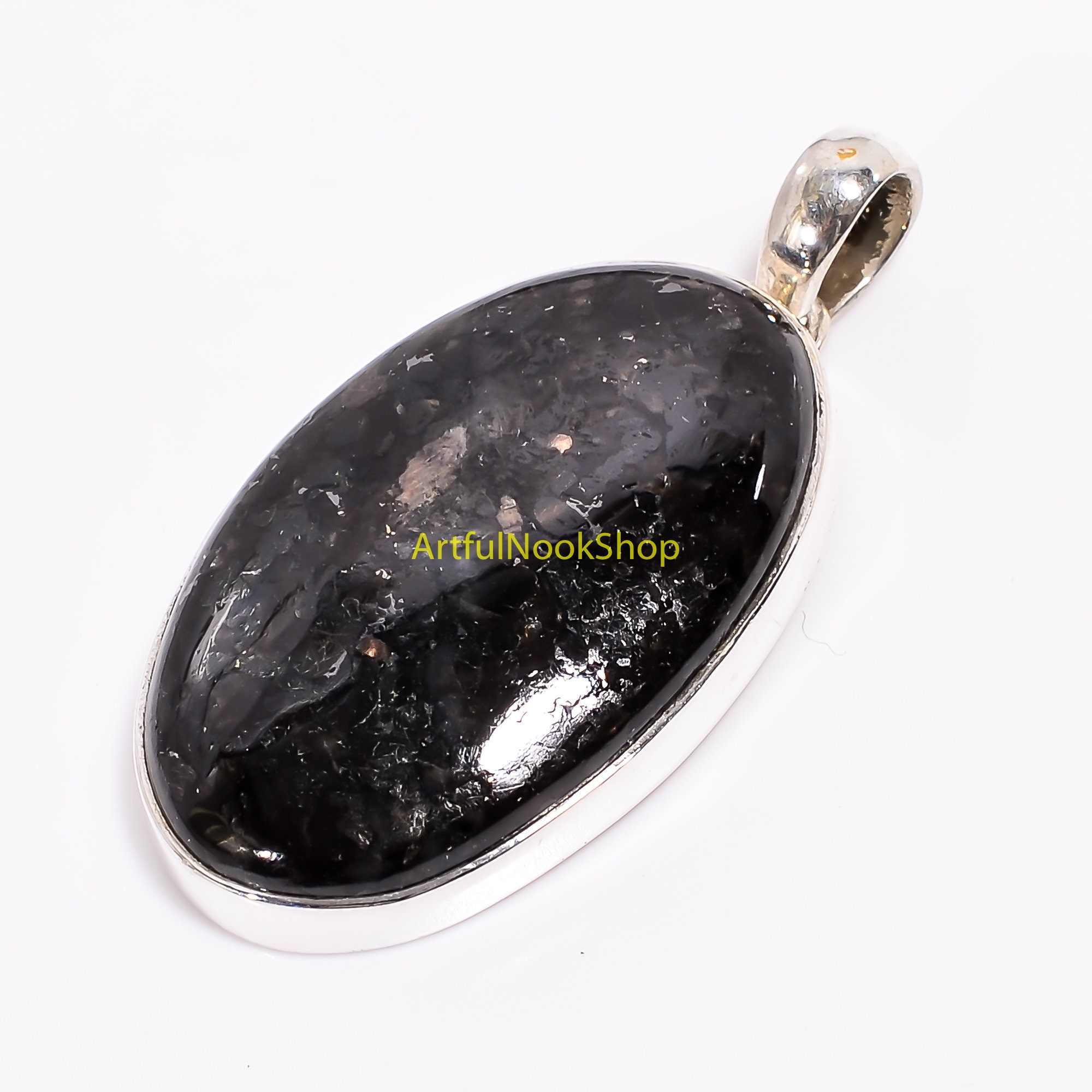 Large Oval Nuummite Pendant, Gemstone Pendant, Large Stone Pendant, 925 Sterling Silver Pendant, Statement Pendant for Men and Women - Etsy Large Oval Nuummite Pendant, Gemstone Pendant, Large Stone Pendant, 925 Sterling Silver Pendant, Statement Pendant for Men and Women - Etsy