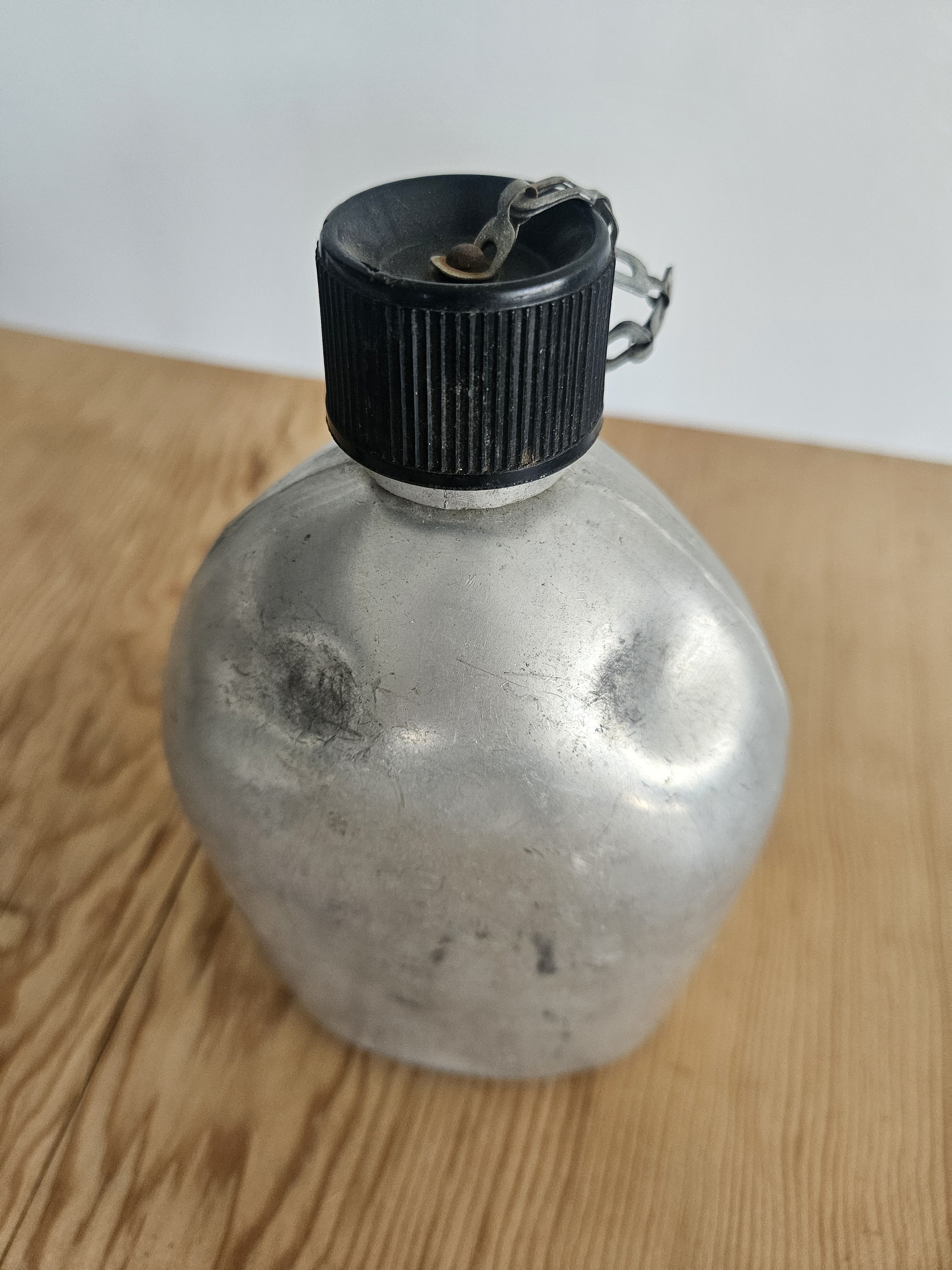 Antique Aluminum Military Canteen Japanese Made Water Bottle Gear