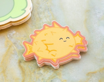 Paul the Pufferfish Character Sticker