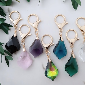 Crystal Keychain, Purse Bag Clip, Zipper Pull
