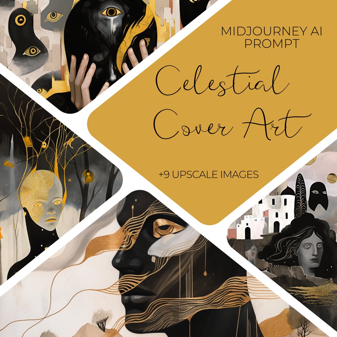 Midjourney Prompt for Celestial Cover Art, Midjourney Album Book Cover ...