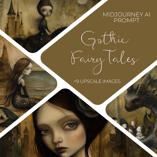 Midjourney Prompt for Gothic Fairy Tales, Midjourney Children's Prompt for Book Illustrations, Midjourney Kids Prompt for Book, Fantasy Art