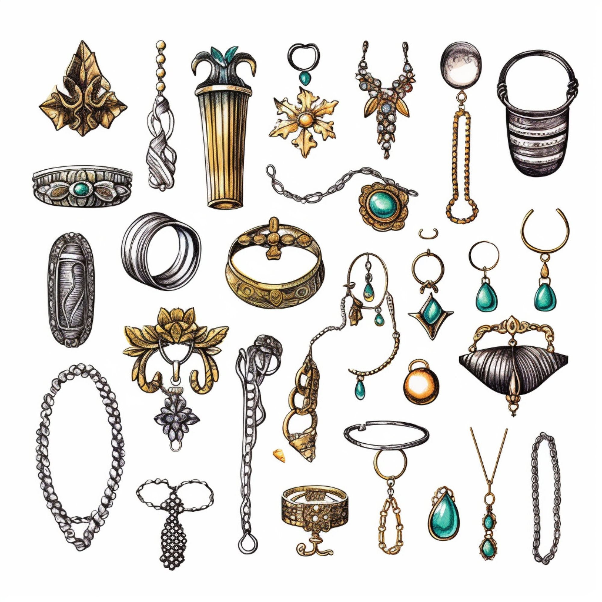 Midjourney Clipart Prompt, Hand Drawn Doodle Prompt for Any Cliparts ...