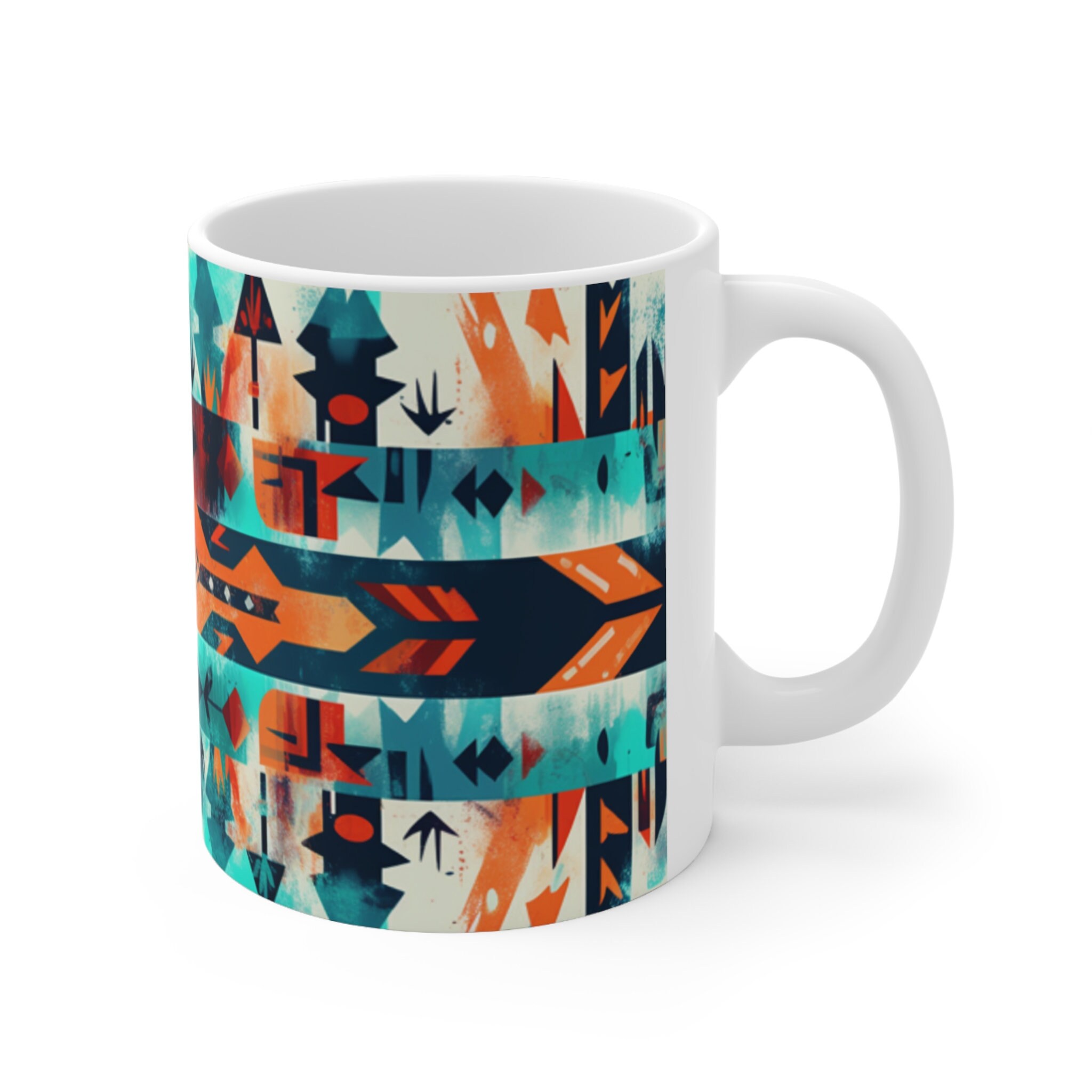 Aztec Art / Cultural Art / Mayan Mug / Mexican Mug / Aztec - Etsy