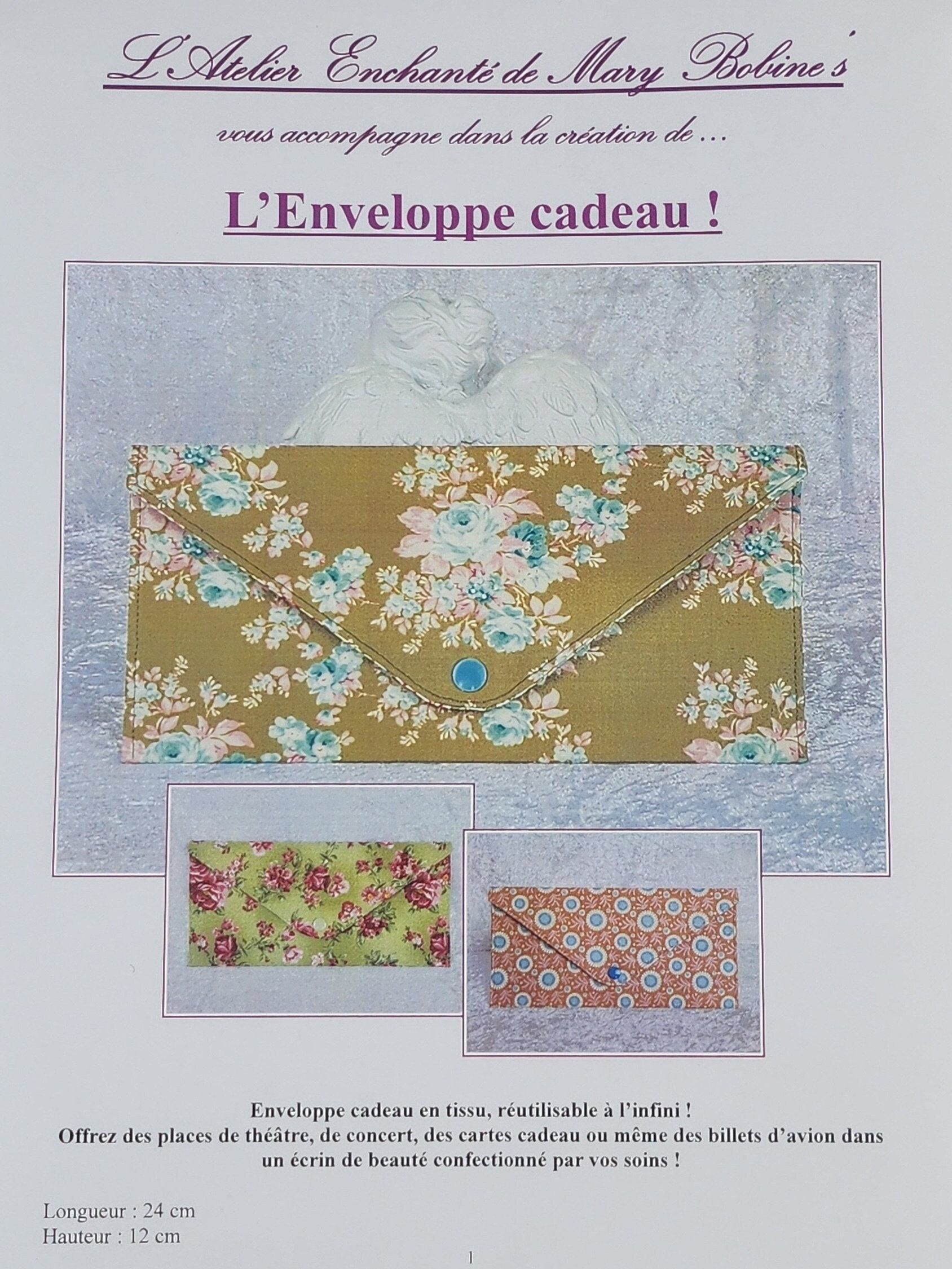 Sewing Pattern Envelope Worksheet.pdf PDF Sewing Pattern Gift Envelope Bag Detailed Instructions Many Photos ...