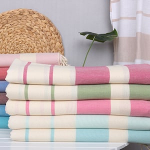 Bachelor Bachelorette Party Favors, Personalized Towel, Bachelorette Party Gifts Bridesmaids, 40&quot;x70&quot; Cotton Striped Towel, Spa Gift,