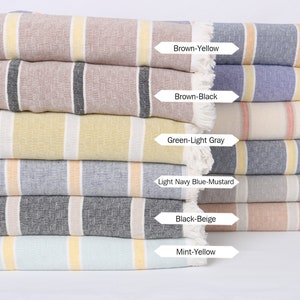 Custom Wedding Gifts, Bedspread, Striped Throw, 83&quot;x95&quot; Cotton Throw, Woven Blanket, Bachelor Bachelorette Party Favors,