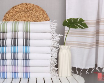 Bachelorette Party Decorations, 40"x70" Cotton Striped Towel, Turkish Bath Towel, Personalized Beach Towel, Home Decor Towel,