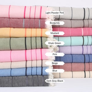 Woven Blanket, 79&quot;x99&quot; Cotton Throw, Bridal Gifts, Striped Throw, Monogram Blanket, Bachelorette Party Favors, Turkish Bedcover,