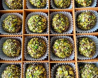 Gourmet Date Pistachio Bites: Vegan Healthy Snack, Homemade Gift