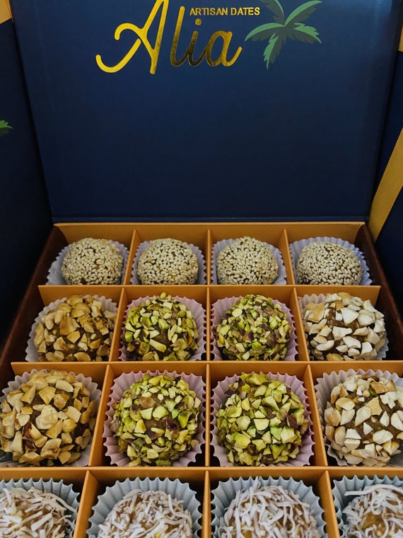 Date paste mixed withnuts , energy food, sweet flavor , assorted flavors, wedding flavors, The Best Gift for Loved Ones.