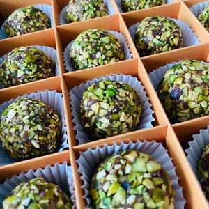 Gourmet Date Pistachio Bites: Vegan Healthy Snack, Homemade Gift