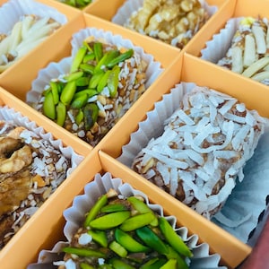 Medjool Date Pieces Mixed with Nuts, Energy Food, Pre-Workout Snack, Vegan, Homemade, Gluten Free, Non-GMO, Best Gift for Loved Ones