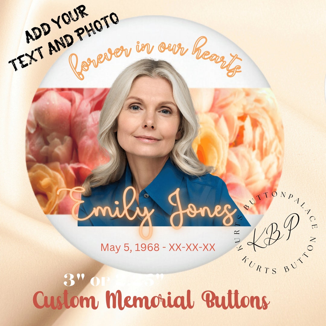 In Loving Memory Rest in Peace Memorial Pins Homegoing Etsy