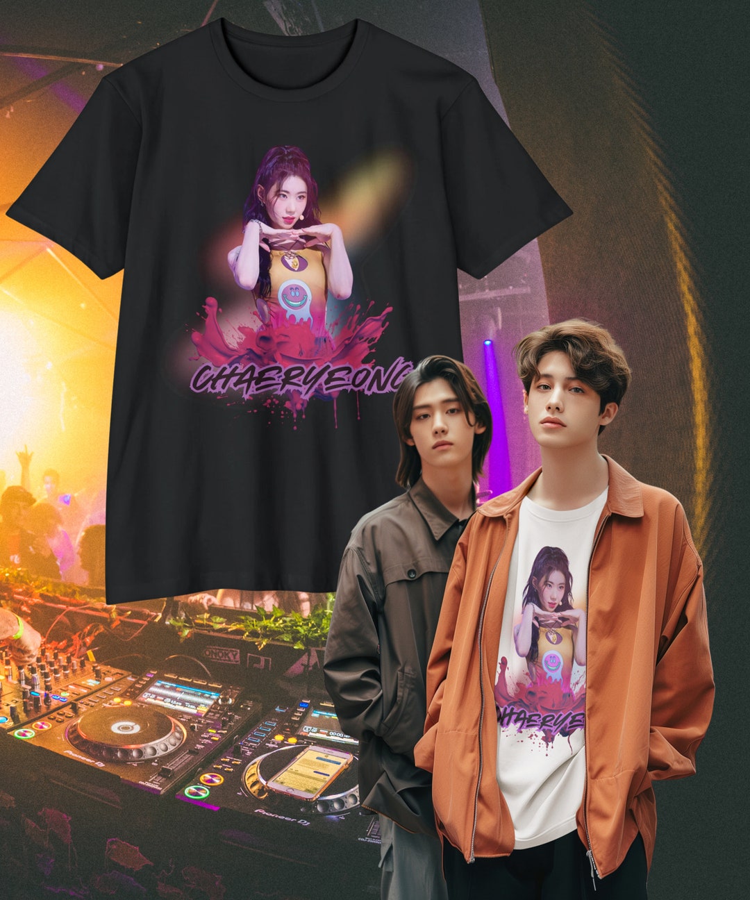 Sweat à Capuche ITZY Kpop - Yuna, Ryujin, Chaeryeong, Lia, Yeji - T-Shirt Fan Officiel Style Streetwear