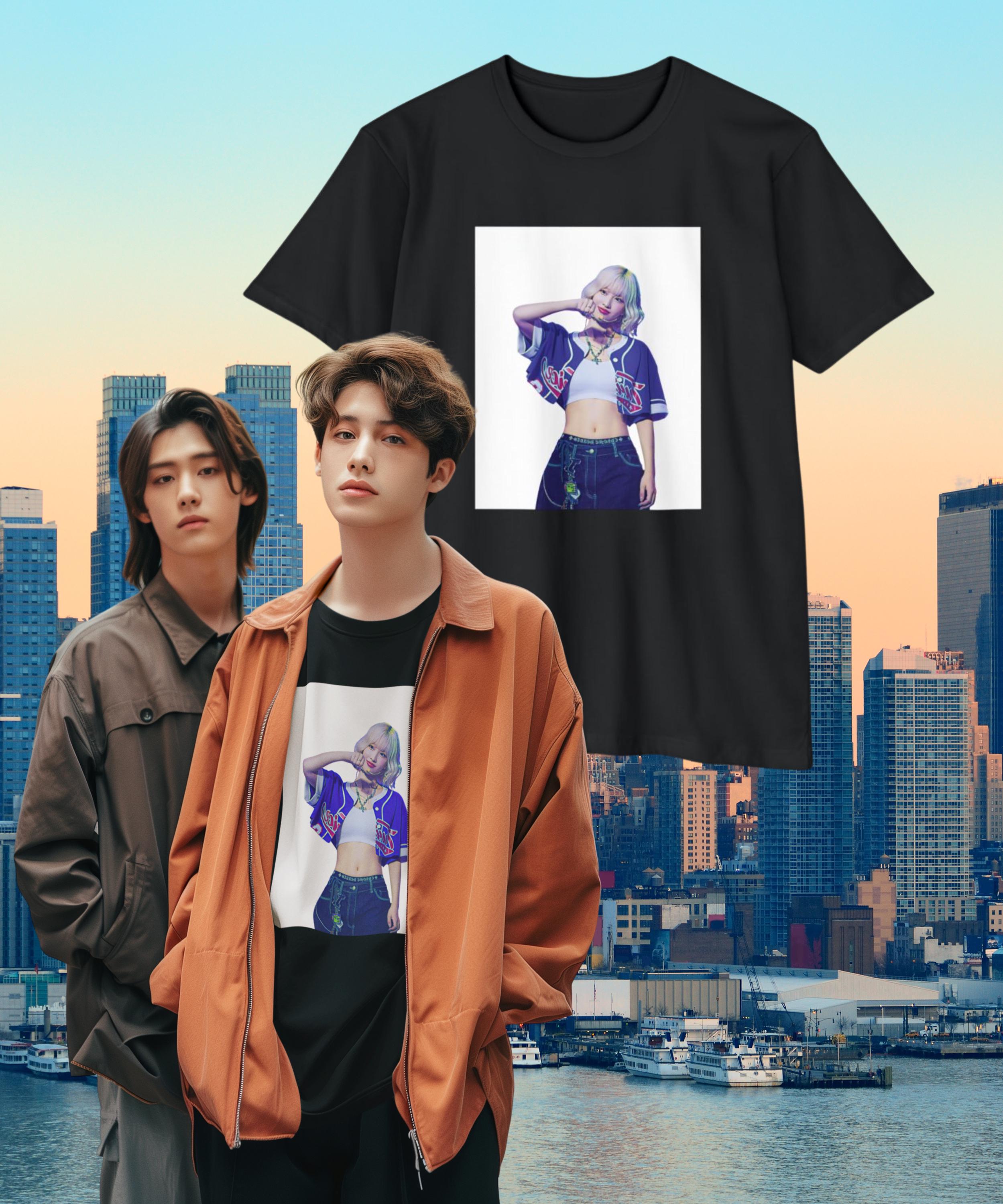 Twice Momo shirt | Once | Strategy | Kpop | Gift | Art | K-pop | Unisex | Tees | Bias | Casual | Style | Fan Made | Art | OT9
