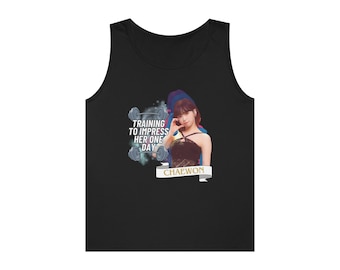 Le Sserafim Chaewon Heavy Tank Top | Fearless | EASY | SMART | Sakura | Yunjin | Kazuha | Eunchae | Fear not | Kpop Merch | Workout