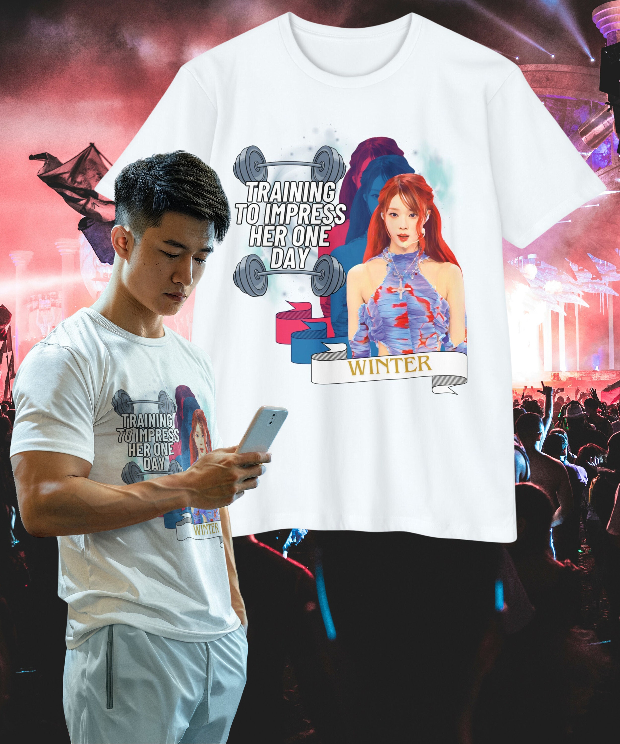 aespa サイン入りTシャツ（kross） aespa サイン入りTシャツ（kross）