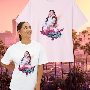 ITZY Yuna Oversized Boxy Shirt | MIDZY | Chaeryeong | Yeji | Lia | Ryujin | Stilvoll | Bruchsicher | Kpop | Geschenk | Kunst | K-Pop | Unisex | Tee