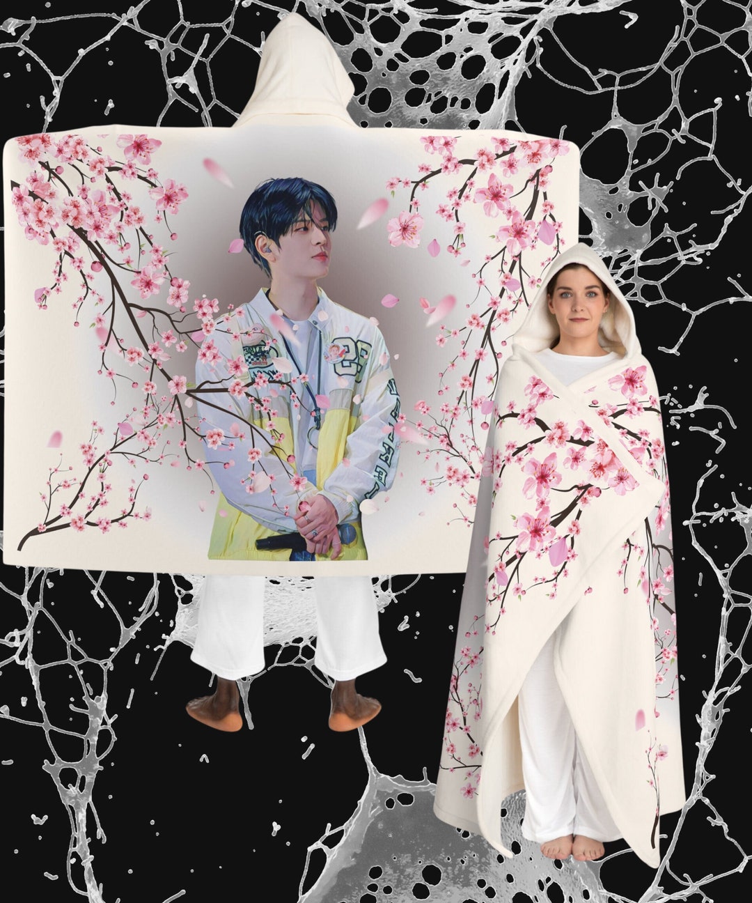 スンミン Hood Blanket ブランケット straykids Stray Kids Seungmin Hooded Fleece Blanket | SKZ | STAY | 5-star