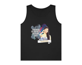 Le Sserafim Kazuha Heavy Tank Top | Fearless | EASY | SMART | Sakura | Yunjin | Eunchae | Chaewon | Fear not | Kpop Merch | Workout