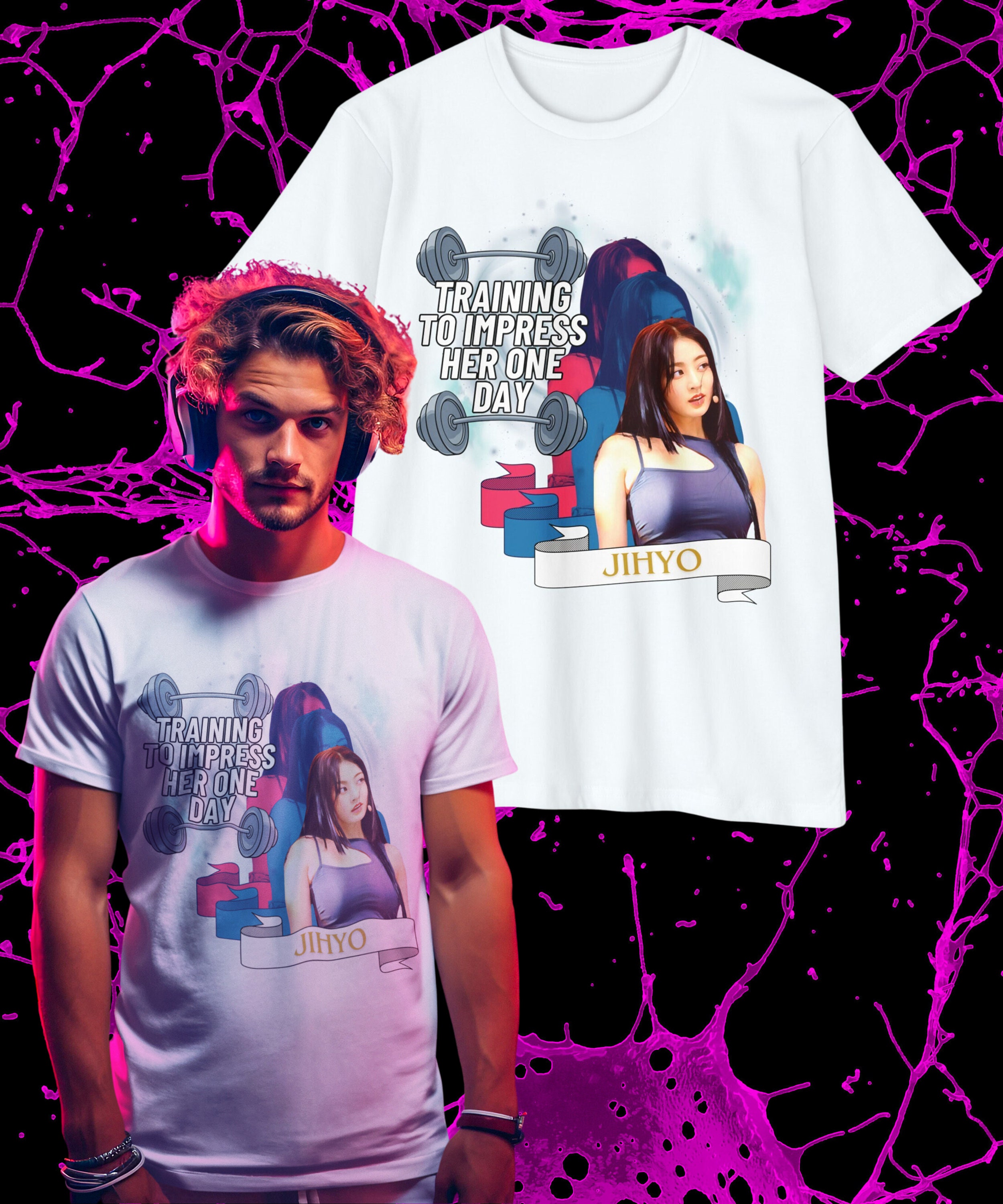 ☺︎ TWICE ジヒョ　Tシャツ　Ｍサイズ TWICE ジヒョ ツアーT Mサイズ - メルカリ