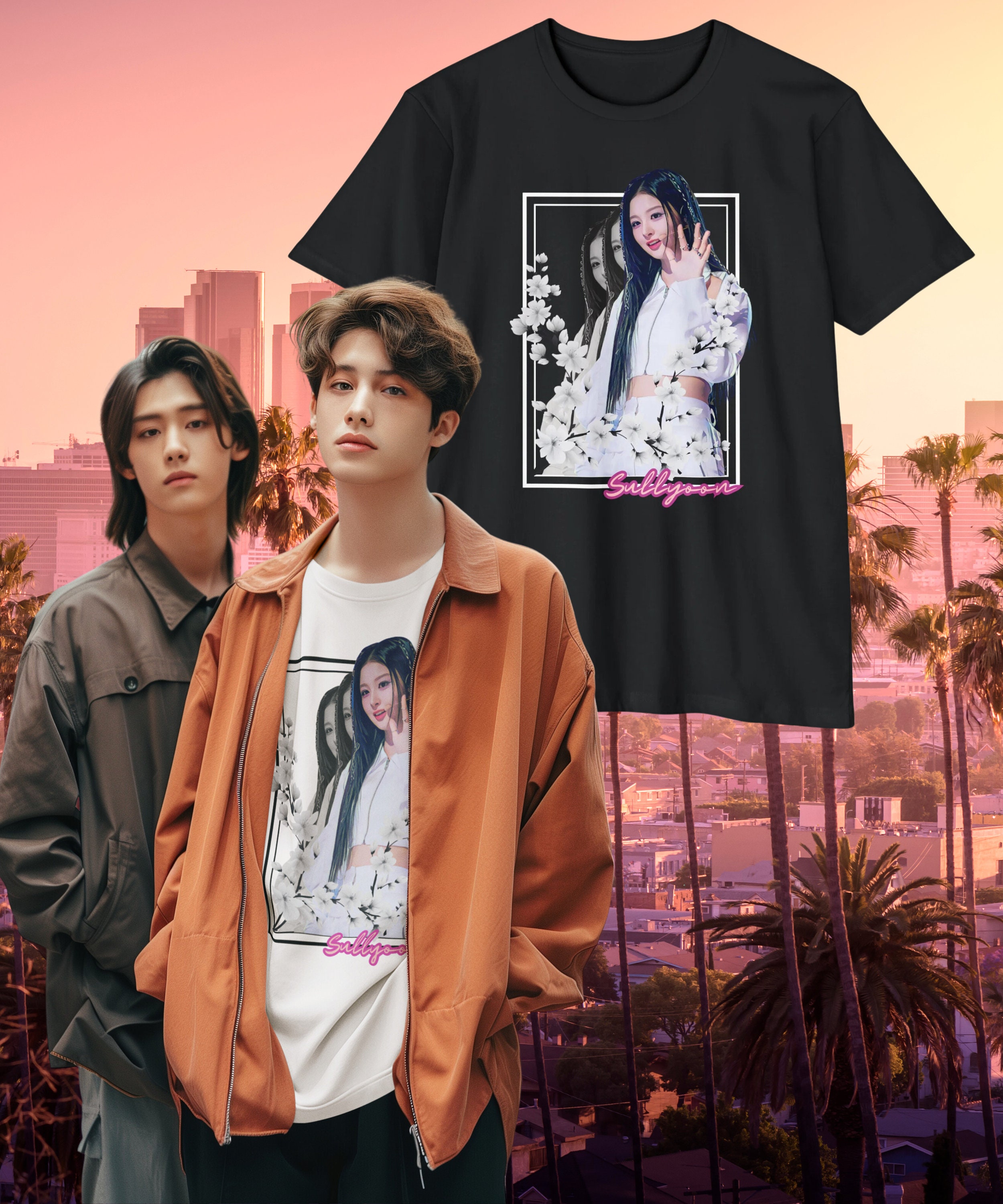 ふるさと納税 | Shirt Sullyoon NMIXX NSWER K-pop | Blossom | Gift | Kpop | トップス