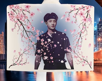 Stray Kids Bang Chan Hooded Fleece Blanket | SKZ | STAY | 5star | Rock Star | Kpop | Gift | Flag Like | Art | K-pop | Artistic | Cute | Cozy