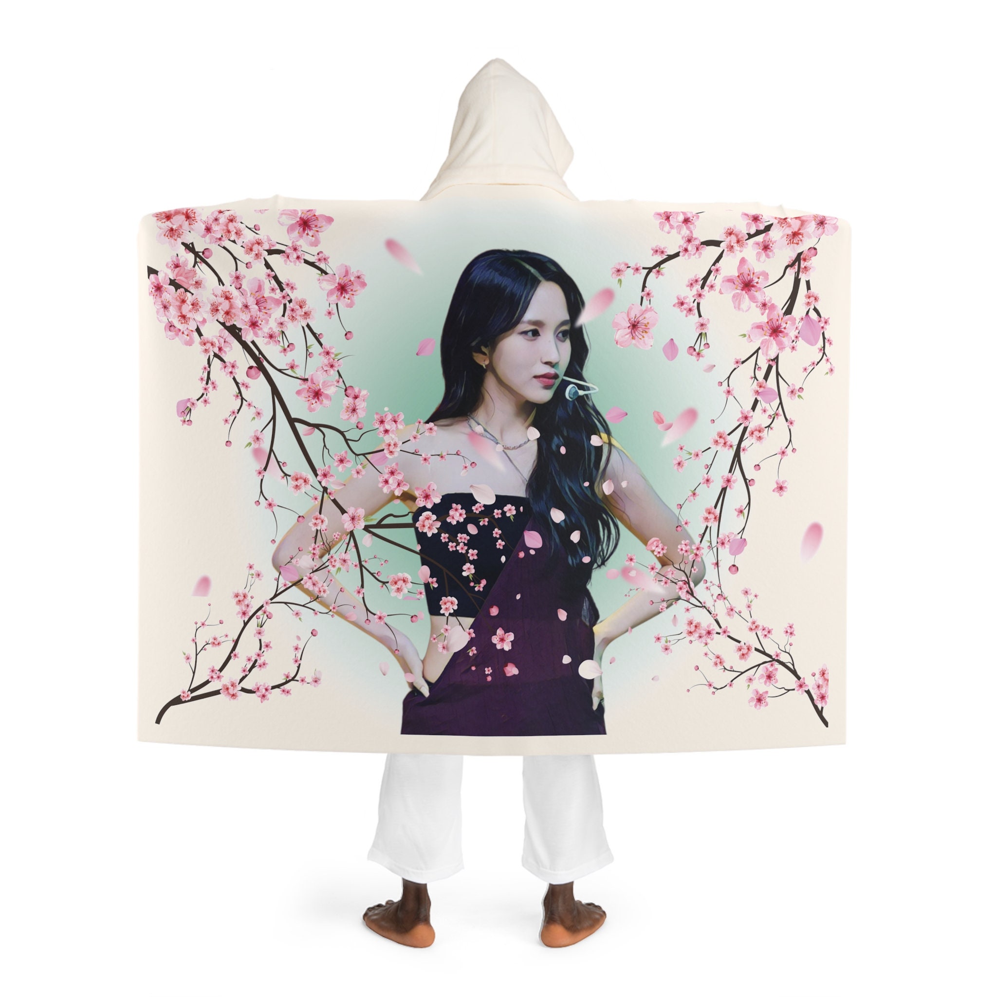 TWICE Mina Hooded Fleece Blanket | Once | With You-th | MISAMO