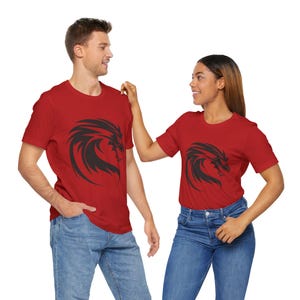 Chinese Dragon Shirt Lunar New Year Dragon Logo Year of the Dragon 2024 Lucky New Year Dragon Zodiac Sign  Unisex Short Sleeve Tee Shirt