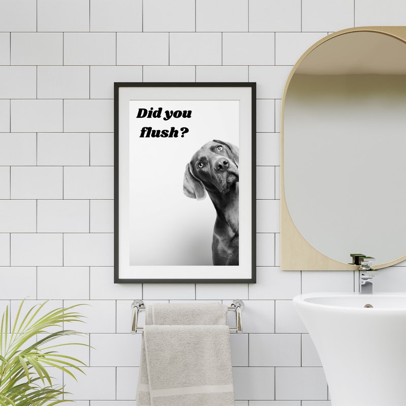 Bathroom Signs Dogs - Etsy